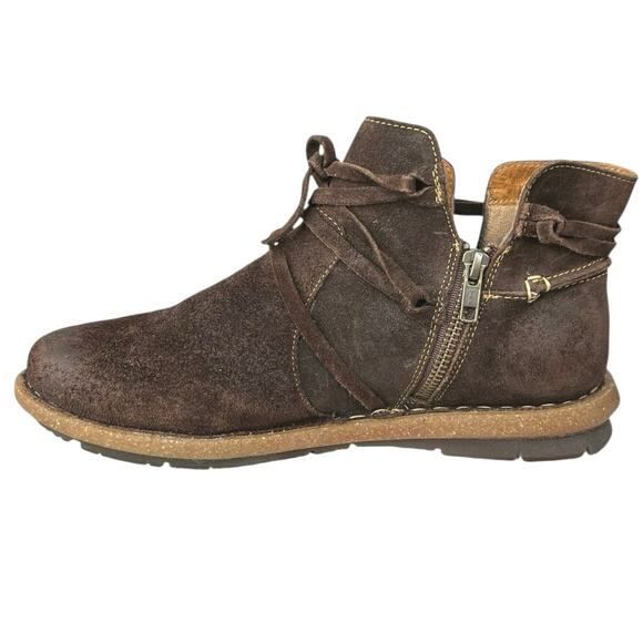 Born Women’s Tarkiln Brown Leather Distressed Chelsea Ankle Boot Size US 10 - Picture 2 of 10